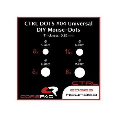 Corepad DOTS CTRL #04 40 броя Универсални крачета за мишка
