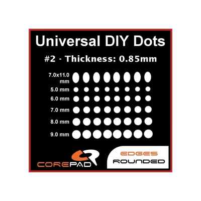 Corepad DOTS PRO #02 40 броя 0.85 мм Универсални крачета за мишка