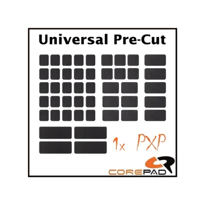 Corepad PXP Grips #2210 Universal Pre-Cut Black 46 броя Универсални грип ленти за мишка и клавиатура