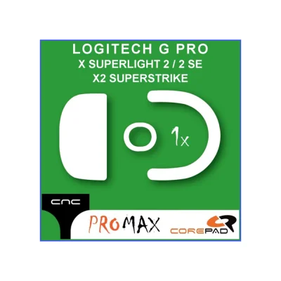 Corepad Skatez CNC milled PRO MAX M280 Крачета за мишка Logitech G PRO X SUPERLIGHT 2 / 2 SE / G PRO X2 SUPERSTRIKE / G PRO X3 SUPERSTRIKE