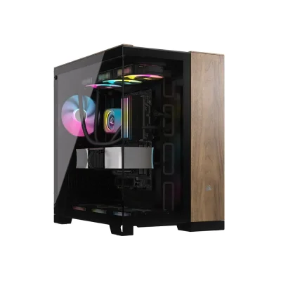 Corsair 6500X Black/Walnut Wood Компютърна кутия
