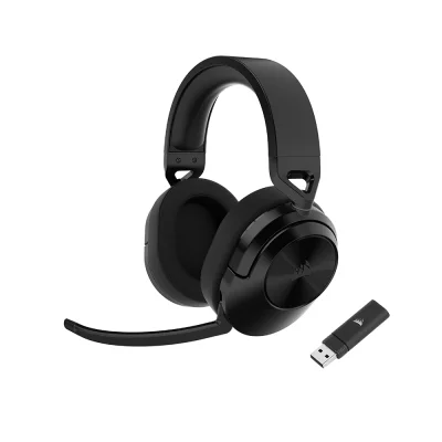 Corsair HS55 Black Безжични геймърски слушалки с микрофон