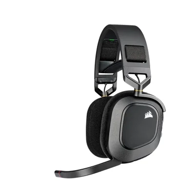 Corsair HS80 RGB Carbon Безжични геймърски слушалки с микрофон