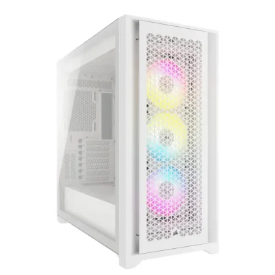 Corsair iCUE 5000D RGB Airflow White Компютърна кутия