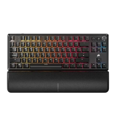 Corsair K70 CORE TKL RGB Wireless Безжична геймръска механична клавиатура с Corsair MLX Red суичове