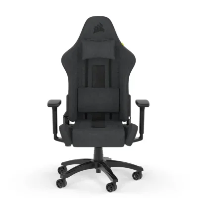 Corsair TC100 Relaxed Fabric Black/Gray Ергономичен геймърски стол