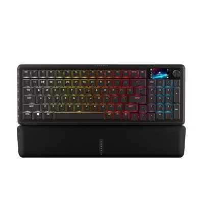 Corsair VANGUARD 96 WIRELESS Black 96% Геймърска безжична механична клавиатура с Corsair MLX Plasma суичове