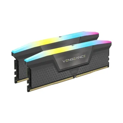 Corsair Vengeance RGB Grey 64GB (2x32), DDR5, 5600 MHz, CL40, AMD EXPO и Intel XMP Рам памет