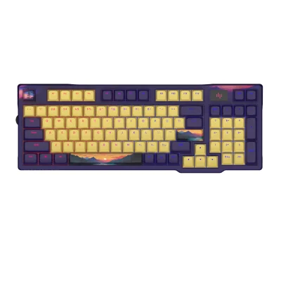 Dark Project KD98A Sunset RGB Hot Swappable Геймърска механична клавиатура с G3MS Sapphire суичове