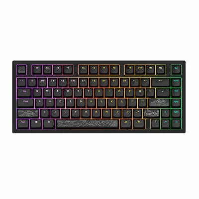 Dark Project ALU81A Terra Nostra V2 Black Геймърска механична клавиатура с g3ms Moonstone суичове