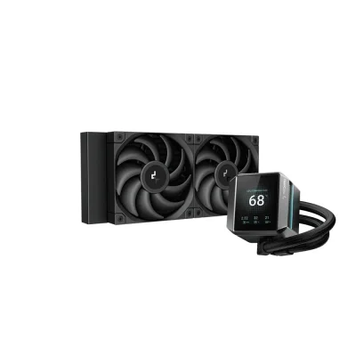 DeepCool MYSTIQUE 240 LCD Black AIO Водно охлаждане за процесор