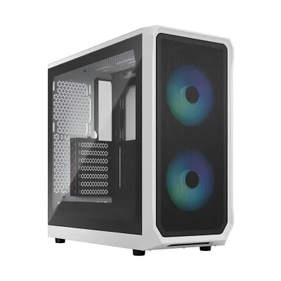 Fractal Design Focus 2 RGB White TG Clear Tint Компютърна кутия