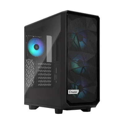 Fractal Design Meshify 2 Compact RGB Black TG Light Tint Компютърна кутия