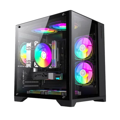 GameMax Infinity Mini BK Black Компютърна кутия