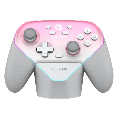 GameSir Super Nova Whipped Pink безжичен геймпад със зарядна станция