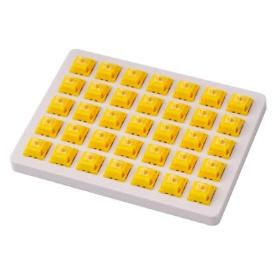 Gateron Cap Golden Yellow Switch Set 35 броя Комплект геймърски механични суичове за клавиатура