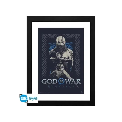 GBeye God of War Kratos and Atreus 30 x 40 Постер с рамка