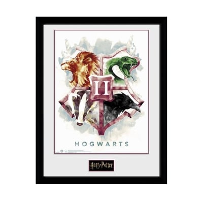 GBeye HARRY POTTER Hogwarts Water Colour 30 x 40 Постер с рамка