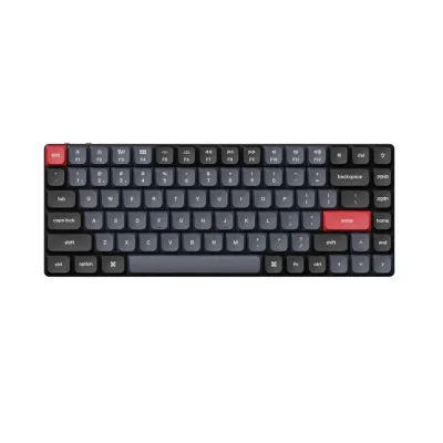 Keychron K3 Pro Black QMK 75% RGB Hot-Swappable Безжична нископрофилна геймърска механична клавиатура с Gateron Low Profile Red суичове