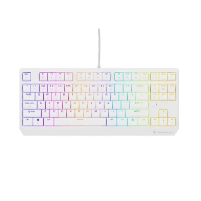 Genesis Thor 230 TKL Hot-Swappable White Геймърска механична клавиатура с Outemu Brown суичове