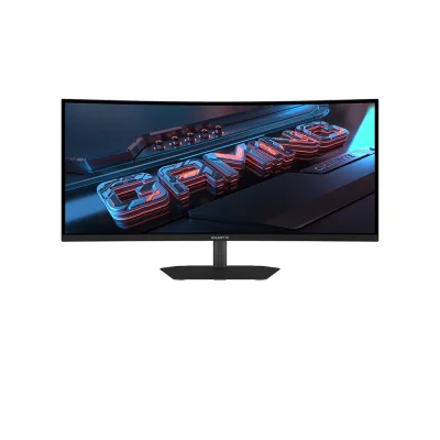 GIGABYTE GS34WQC 34" VA, 120Hz (OC 135Hz), 1ms, 21:9 Ultra Wide QHD (3440 x 1440), AMD FreeSync Premium, HDR Ready, 1500R Извит геймърски монитор