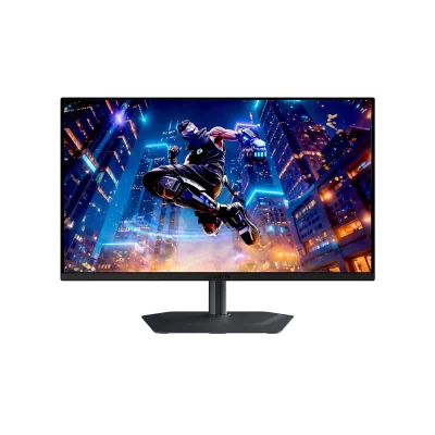 GIGABYTE MO27Q3 27" QD-OLED, 360Hz, 0.03ms, QHD (2560 x 1440), AMD FreeSync Premium Pro, VESA DisplayHDR True Black 400, G-SYNC Compatible Геймърски монитор