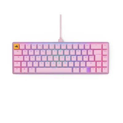 Glorious GMMK 2 Compact ISO Pink Геймърска механична клавиатура с Glorious Fox суичове