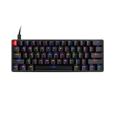 Glorious GMMK Compact Hot-swappable Black Геймърска механична клавиатура с Gateron Brown суичове