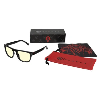 GUNNAR x World of Warcraft Horde Edition Onyx Amber Геймърски очила комплект