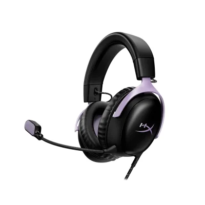 HyperX Cloud III Black/Lavender Геймърски слушалки с микрофон