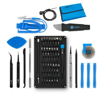 iFixit Pro Tech Toolkit 64 Броя + Антистатичен пад Комплект прецизни битове и отвертка