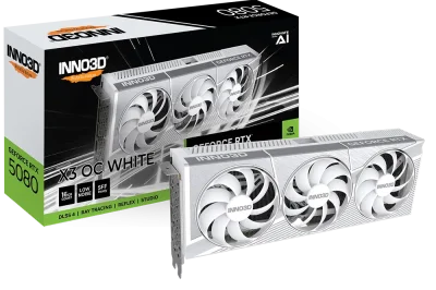 Inno3D GeForce RTX 5080 X3 OC White, 16GB GDDR7 Видео карта
