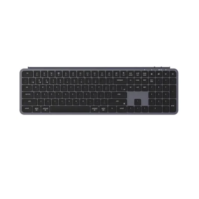 Keychron B6 Pro Ultra-Slim Space Gray Безжична клавиатура с тихи Scissor суичове