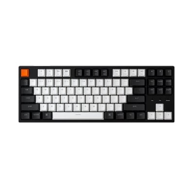 Keychron C1 TKL White Led Геймърска механична клавиатура с Gateron G Pro Brown суичове