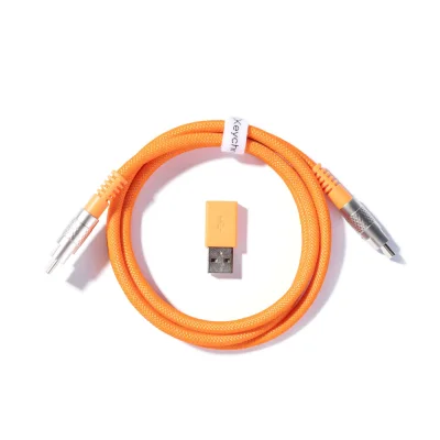 Keychron Double-Sleeved Geek Orange Кабел за клавиатура