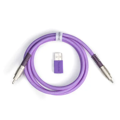 Keychron Double-Sleeved Geek Purple Кабел за клавиатура