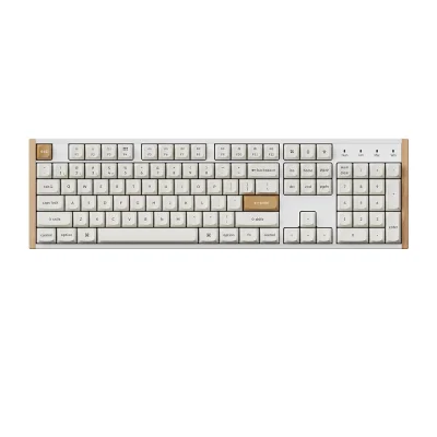 Keychron K10 HE White Special Edition QMK Hot-swappable Безжична геймърска механична клавиатура с Gateron Double-Rail Magnetic Nebula регулируеми суичове
