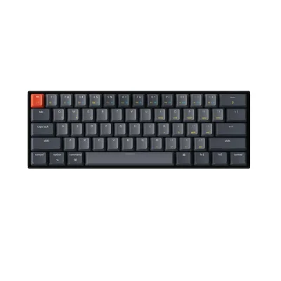 Keychron K12 Hot-Swappable 60% White LED Геймърска механична клавиатура с Gateron Red суичове