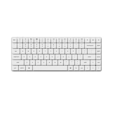 Keychron K3 Pro White QMK 75% RGB Безжична нископрофилна геймърска механична клавиатура с Gateron Low Profile Red суичове