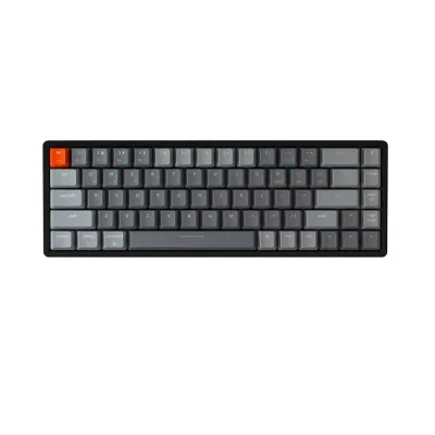 Keychron K6 Aluminum 65% RGB LED Геймърска механична клавиатура с Gateron G Pro Red суичове