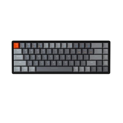 Keychron K6 Hot-Swappable 65% Aluminum RGB Безжична геймърска механична клавиатура с Gateron G Pro Blue суичове
