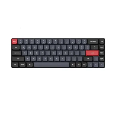 Keychron K7 Pro Black 65% Hot-Swappable RGB QMK Безжична нископрофилна геймърска механична клавиатура с Gateron Low Profile Red суичове