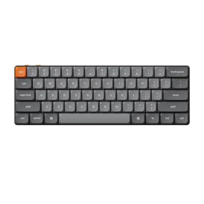 Keychron K9 Max 60% Hot-Swappable RGB QMK Безжична нископрофилна геймърска механична клавиатура с Keychron Milk POM Red суичове