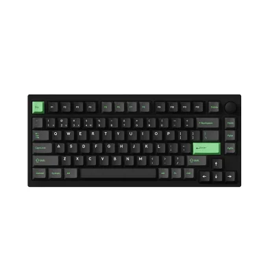 Keychron Lemokey P1 HE Black 75% QMK Hot-swappable Knob Безжична геймърска механична клавиатура с Gateron Double-Rail Magnetic Nebula регулируеми суичове