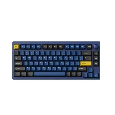 Keychron Lemokey P1 Pro QMK/VIA Hot-Swappable Knob Navy Blue Безжична геймърска механична клавиатура с Keychron Super Red суичове
