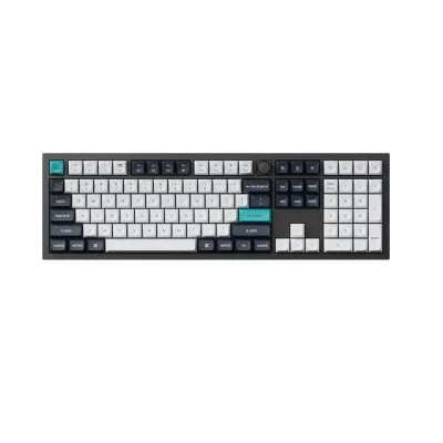 Keychron Q6 Max QMK/VIA Hot-swappable Wireless Knob Carbon Black Безжична геймърска механична клавиатура с Gateron Jupiter Banana суичове
