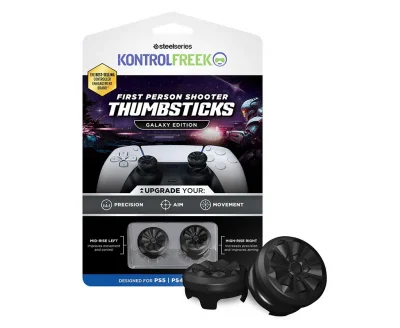 KontrolFreek FPS Thumbsticks Galaxy Black Геймърски комплект за PlayStation 5 Dual Sense и PlayStation 4 Dual Shock