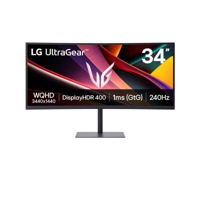 LG UltraGear 34G630A-B 34" VA, 240Hz, 1ms, WQHD (3440 x 1440), AMD FreeSync Premium, DisplayHDR 400, 1500R Извит геймърски монитор