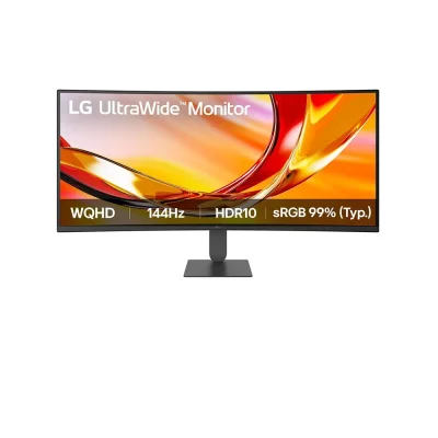LG UltraWide 34U620B-B 34" VA, 144Hz, 5ms, 21:9 Ultra Wide QHD (3440 x 1440), AMD FreeSync Premium, HDR10, 1800R Извит геймърски монитор