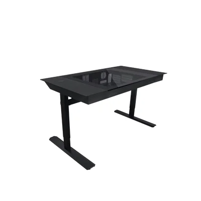 Lian Li DK07X Black Електрическо бюро с вградена компютърна кутия